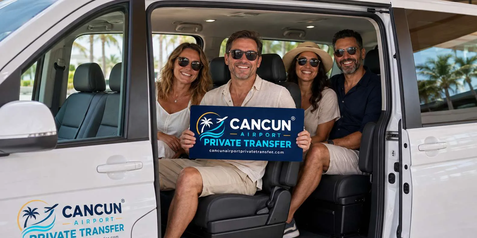 Passengers shown in the provider’s private vehicle